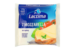 Сир плавлений 36.2% Z Mozzarella Lactima м/у 8х16.25г