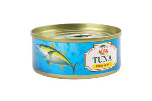 Тунець шматочками в олії 65г ж/б з ключем Alba Food