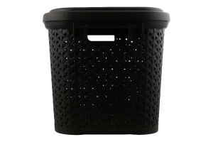 Кошик 30л коричневий з кришкою Diomedea