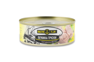 Печінка тріски натуральна Baltic Fish з/б 230г