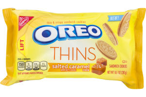 Oreo Thins Sandwich Cookies Salted Caramel