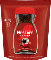 Кофе растворимый гранулированный Classic Nescafe д/п 30г