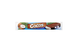 Батончик на основі кокосової стружки глазурований Cocos Vale м/у 100г