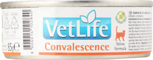 Корм д/котів Vet Life Convalescence д/відновлення харчування та одужання 85г ж/б Farmina