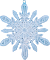 Підвіска Сніжинка №2 Оксамит пласт 14*14см 1101-1