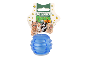 Іграшка д/собак Dental Gum М'ячик з отвором гума 5см Tatrapet