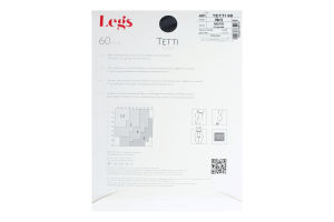 Колготки жіночі Legs Tetti 60den №3 nero