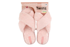 Капці відкриті домашні жіночі махрові Twins Home Style №14315 36-40