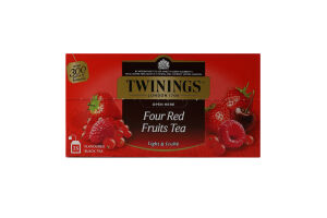 Чай чорний 4 червоні фрукти Twinings к/у 25x2г