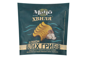 Гренки пшенично-ржаные волнистые жареные со вкусом белых грибов Macho д/п 80г