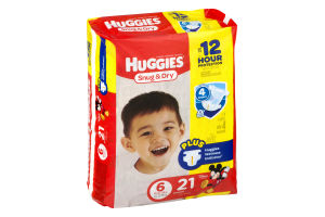 Huggies Snug & Dry Diapers Size 6 - 21 CT
