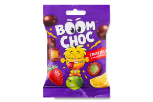 Драже в молочном шоколаде со вкусом фруктов Мармелад Boom Choc м/у 80г