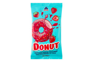 Морозиво ескімо з комбінованим вмістом сировини Ваніль-полуниця Donut Rud м/у 70г