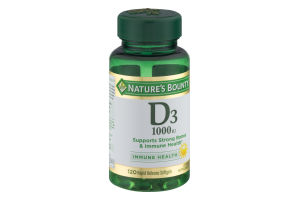 Nature's Bounty D3 Softgels - 120 CT