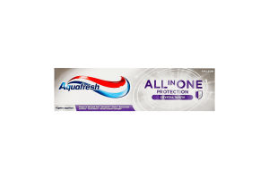 Паста зубна з фтором Кришталева білизна Захист все в одному Aquafresh 75мл
