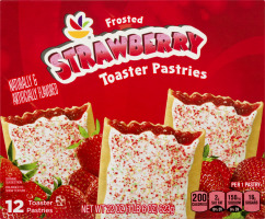 Ahold Frosted Toaster Pastries Strawberry - 12 CT