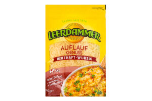 Сир напівтвердий тертий для запікання 48% Леердаммер (10 шт) (Упаковка 0,160 кг)
