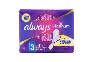 Прокладки гигиенические ароматизированные Day&Night Platinum Ultra Always 6шт