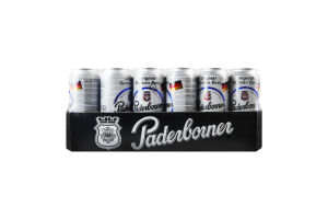 Пиво 0.5л 5.5% світле фільтроване солодове пастеризоване Export Paderborner з/б