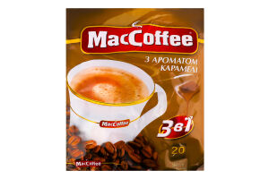 Напиток кофейный растворимый с ароматом карамели 3в1 MacCoffee м/у 18г