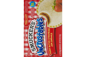 Smucker's Uncrustables Peanut Butter & Strawberry Jam Sandwich - 4 Ct