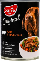 Корм д/дорослих собак Original Mono Protein Свинина з овочами 400г ж/б Carnie