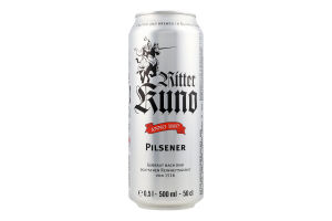 Пиво Ritter Kuno Pilsener 0,5л з/б 4,9% И255 (Німеччина)