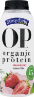 Stonyfield Organic OP Protein Smoothie Strawberry