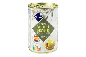 Оливки Премія зелені великі без кісточок