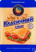 Продукт сырный 50% молокосодержащий твердый Классический вкус Молочний шлях лоток 130г