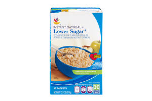 Ahold Instant Oatmeal Lower Sugar Apples & Cinnamon - 10 CT