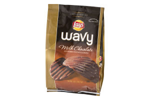 Lay's Wavy Potato Chips Covered in Milk Chocolate