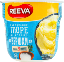 Пюре картопляне швидкого приготування Вершки Reeva ст 40г
