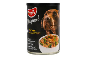 Корм д/дорослих собак Original Mono Protein Курка з овочами 400г ж/б Carnie