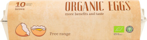 Яйца куриные пищевые органические Organic Chicken к/у 10шт