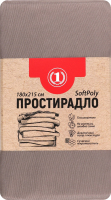 Простыня шоколадная 180х215см №1475457 ТМ "1" 1шт
