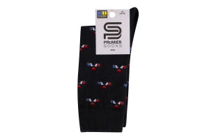 Шкарпетки чоловічі Premier socks ЕКО вис. з патерним малюнком р.25-29 чор арт.8454