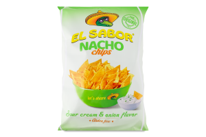 Чипси начос смет. та цибуля El Sabor100г