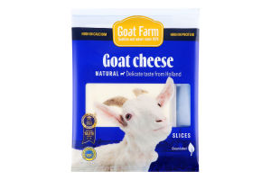 Сыр 50% козий полутвердый сычужный нарезанный Голландский Natural Goat Farm м/у 100г