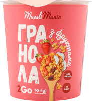 Гранола з фруктами 65г стакан Muesli Mania