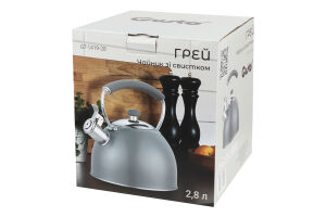 Чайник Грей 2,8л з свистком Gusto