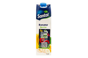 Нектар пастеризований банановий Santal т/п 1л