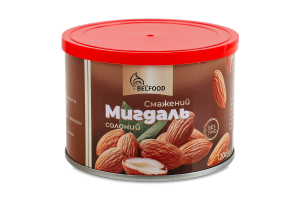 Миндаль жареный соленый BelFood ж/б 120г