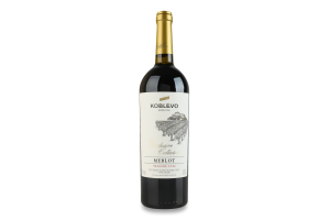 Вино 0.75л 11-14% красное сухое ординарное столовое сортовое Мерло Exclusive collection Koblevo бут