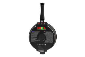 Сковорода ДеЛюкс антипригарне покриття індукційне дно з"ємна ручка 24см2417P Біол