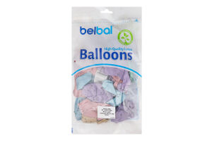 Кулька латексна З Днем народження Горошок хром 30см 3103-1358 В105 Белбал