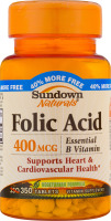 Sundown Naturals Folic Acid 400 mcg - 350 CT