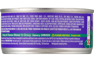 Purina Friskies Savory Shreds Turkey & Cheese Dinner In Gravy