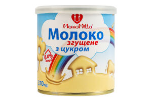Молоко сгущенное 8% с сахаром Mama Milla ж/б 370г