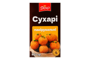 Сухари панировочные из хлебных сухарей пшеничных Деко к/у 90г